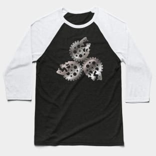 3 Metal Skull Gearworks Baseball T-Shirt